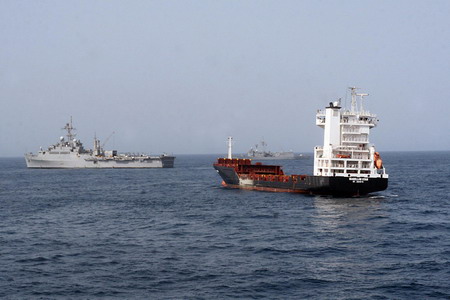 Without a shot, marines seize ship from pirates