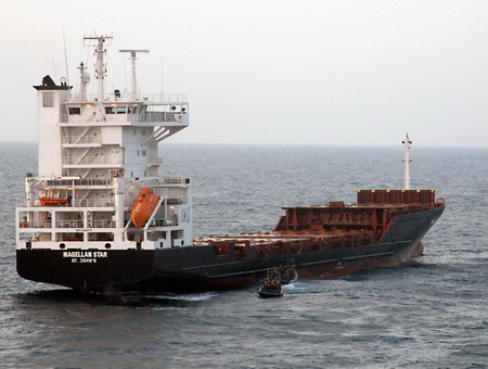 Without a shot, marines seize ship from pirates