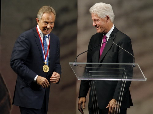Former British PM Tony Blair gets Liberty Medal