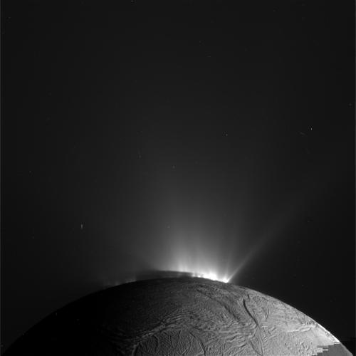 A close flyby of Saturn's mystery moon Enceladus