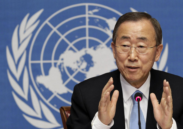 UN chief says he is seeking 2nd term