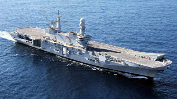 Italian aircraft carrier Giuseppe Garibaldi and Cavour