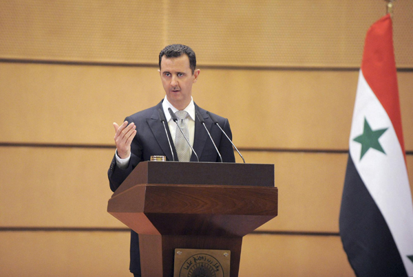 Syrian president vows not to step down amid unrest