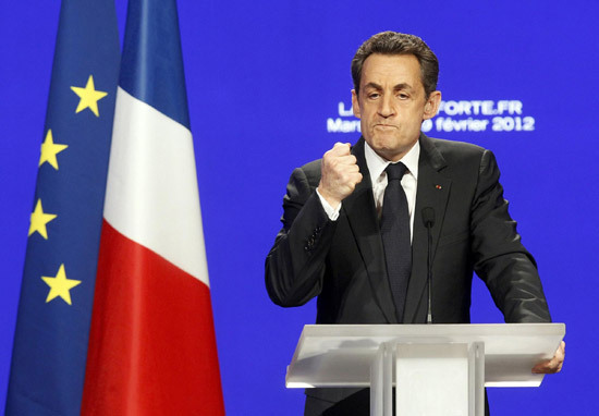 Sarkozy calls for support to build strong France