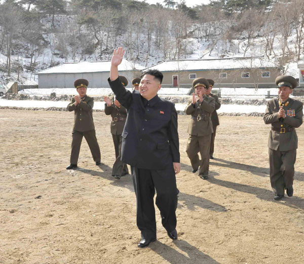 Kim Jong-un inspects KPA navy unit