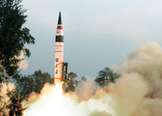 India successfully testfires Agni-V missile