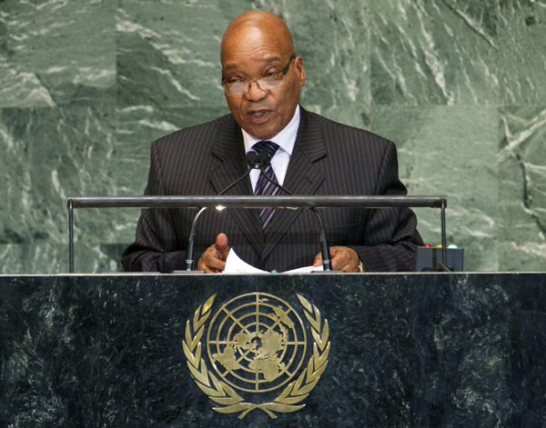 S. Africa calls for UN role in ending Palestinian-Israeli issue