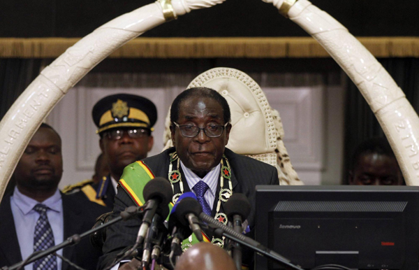 Mugabe calls for peace ahead of Zimbabwe elections