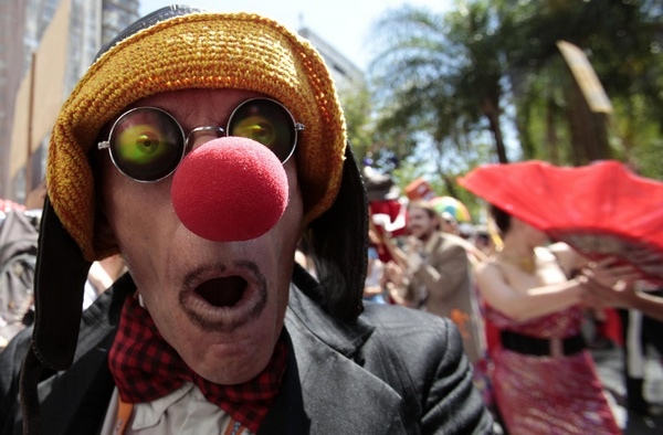 Snapshot of int'l clown festival in Brazil
