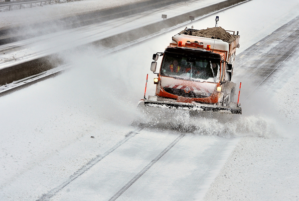 Snowstorm wreaking havoc in NW Europe