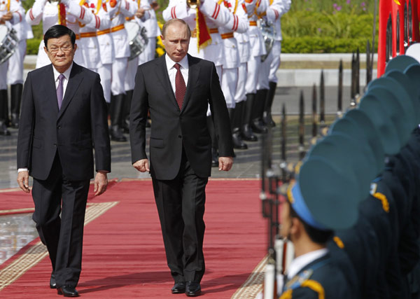 Russian president visits Vietnam to boost ties