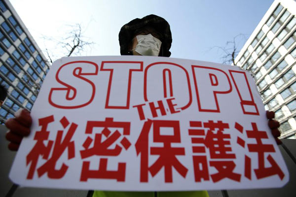 Japan's new state secrets law called threat to freedoms