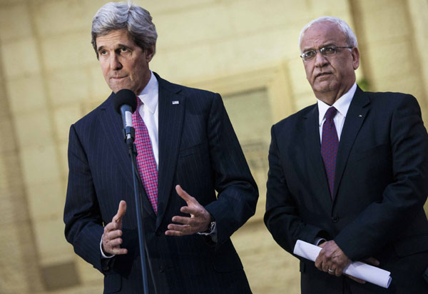 Kerry pushes for Israeli-Palestinian framework deal