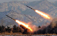 DPRK fires 18 short-range missiles into sea