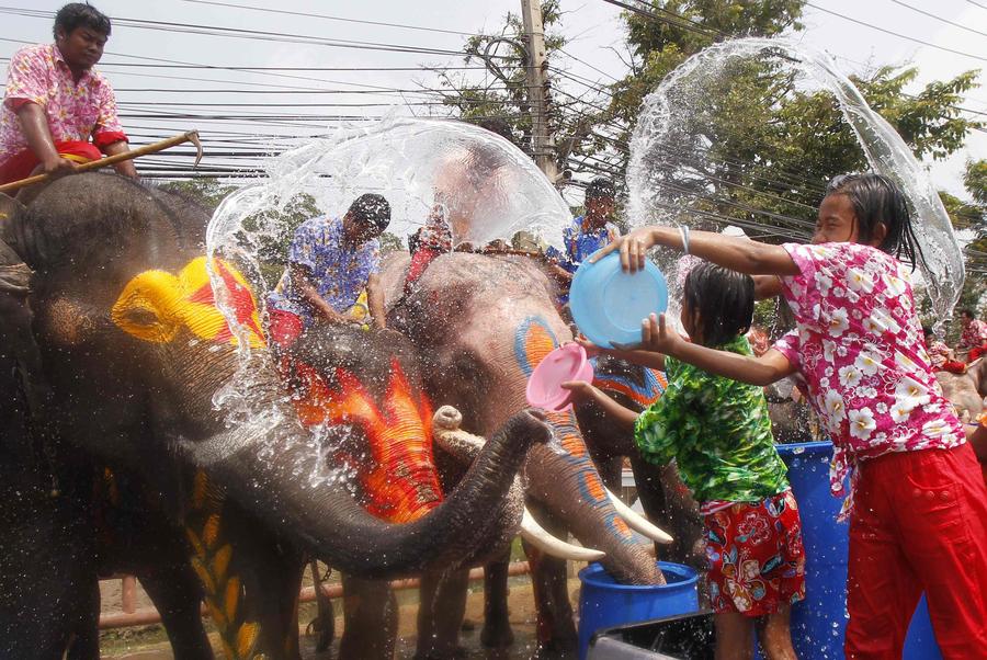 Songkran water festival marks Thailand's New Year