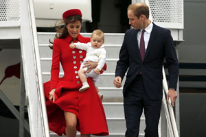 Prince William, Kate visit war memorial in NZ