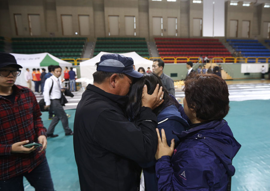 Rescued passengers reunite with families