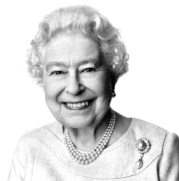 'Smiling queen' portrait
