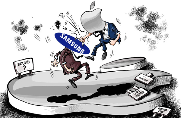 Cartoon: Apple vs Samsung