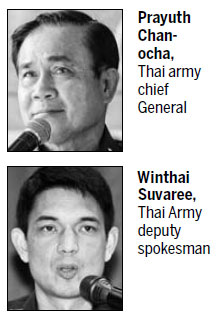 Thai military warns against protests, dissent