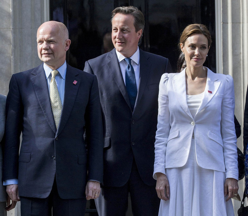 David Cameron and Angelina Jolie meet at Downing Street