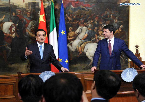 China ready to deepen strategic cooperation with Italy