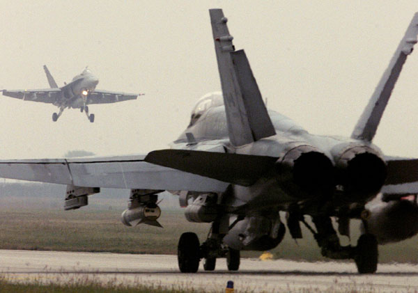 Canada says fighter jets make first strike against Islamic State