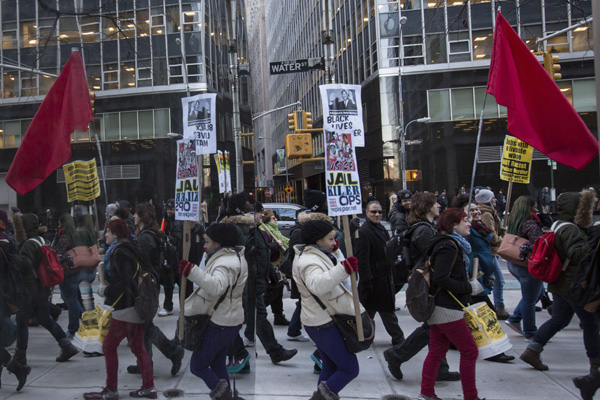 Airport workers, others protest on Martin Luther King birthday