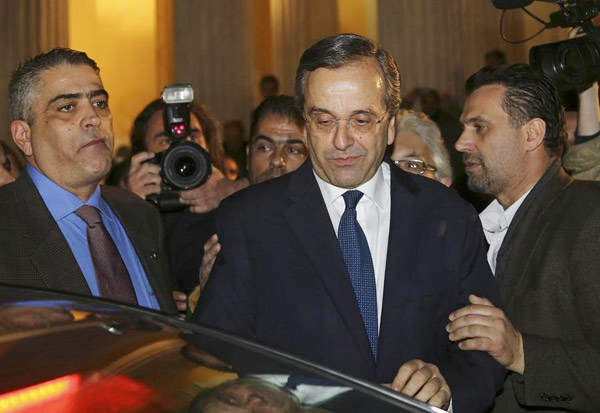 Greek PM Samaras concedes defeat in snap election