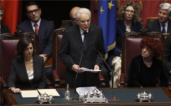 Sergio Mattarella sworn in as Italian president