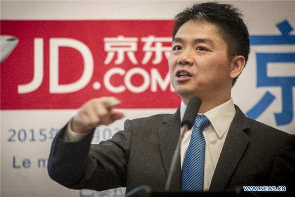Launch ceremony of JD.com 'French Mall' held in Paris