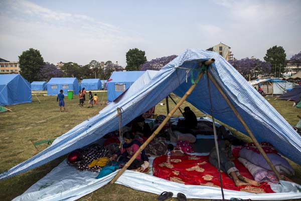 Thousands spend night outdoors as death toll rises in Nepal