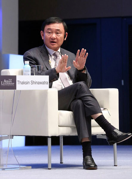 Ousted Thai PM Thaksin says no plans to mobilise supporters