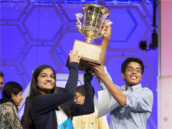 Spelling Bee ends in tie for 2nd year in US