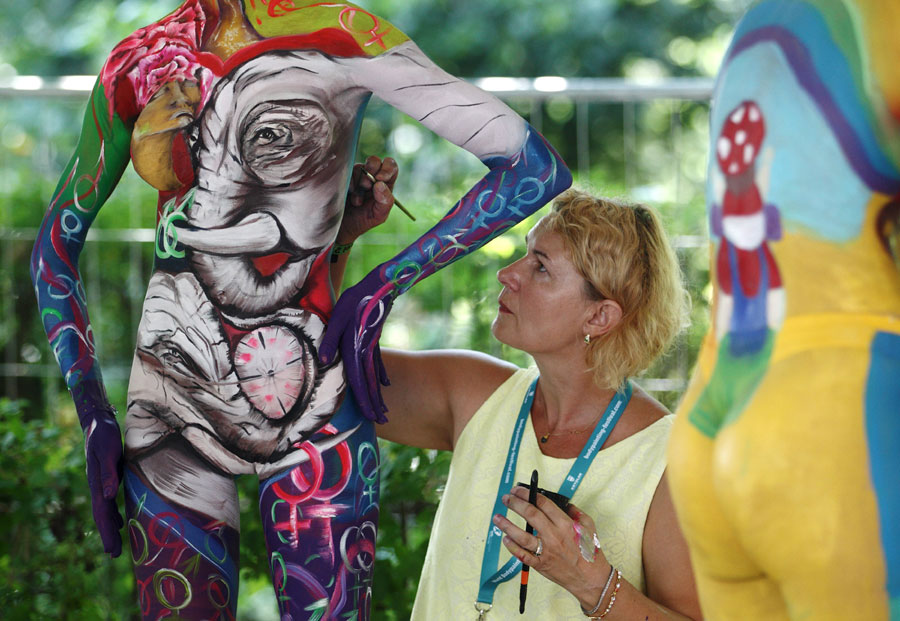 World shop bodypainting festival
