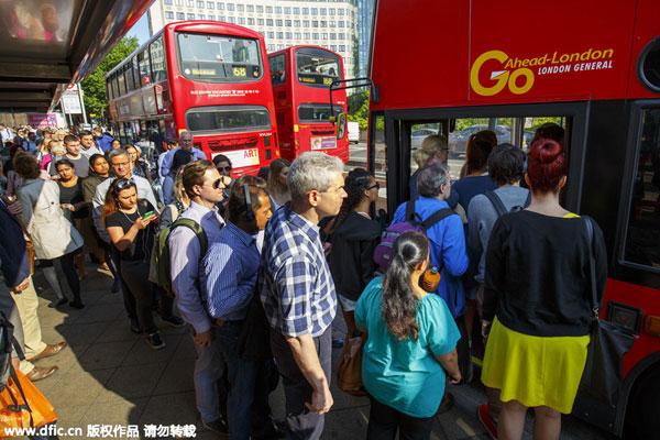 Millions hit by Tube strike in London over night service pay