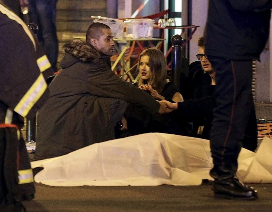 Paris shooting and explosions in photos