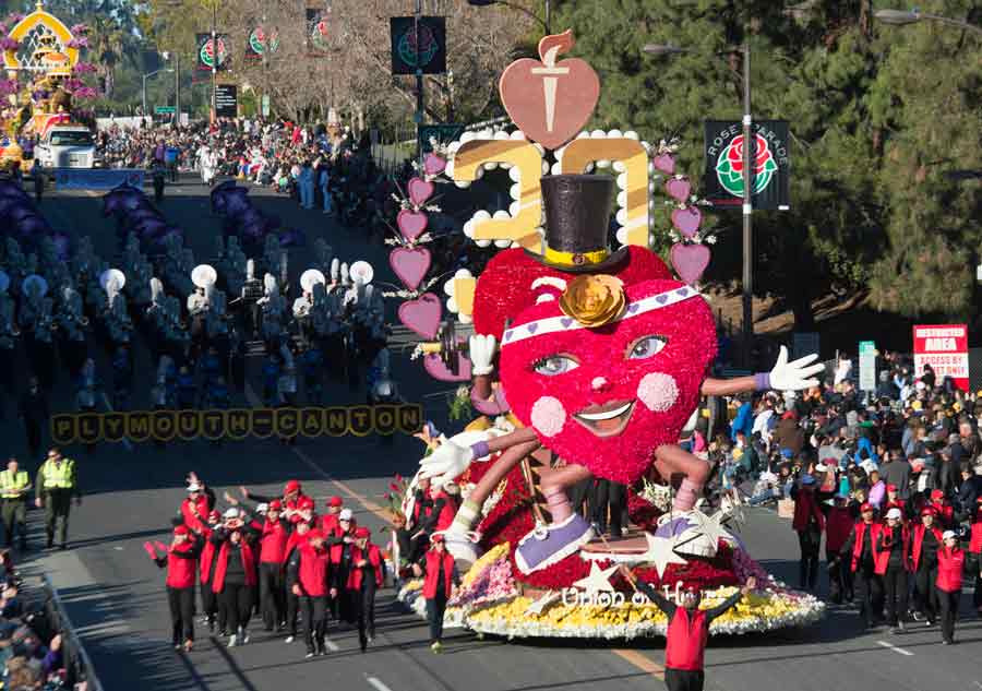 127th Tournament of Rose Parade celebrated to embrace 2016