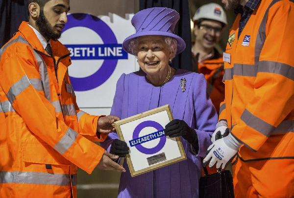 London's newest rail to honor Britain's longest-serving monarch