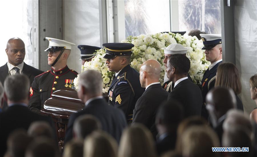 Former US first lady Nancy Reagan's funeral held in California