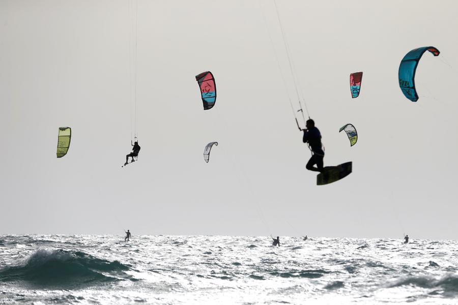 Go kitesurfing in Israel