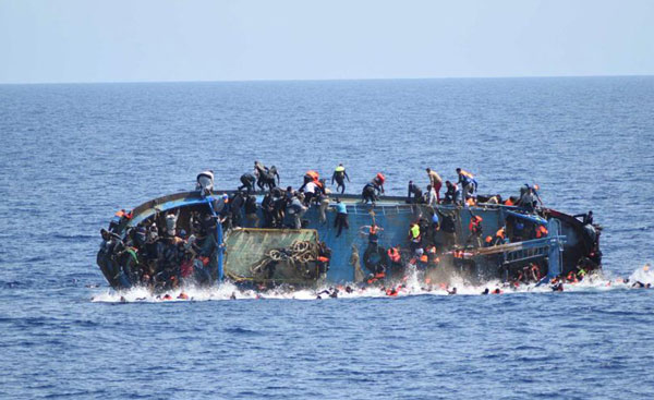 Hundreds rescued as packed vessel capsizes