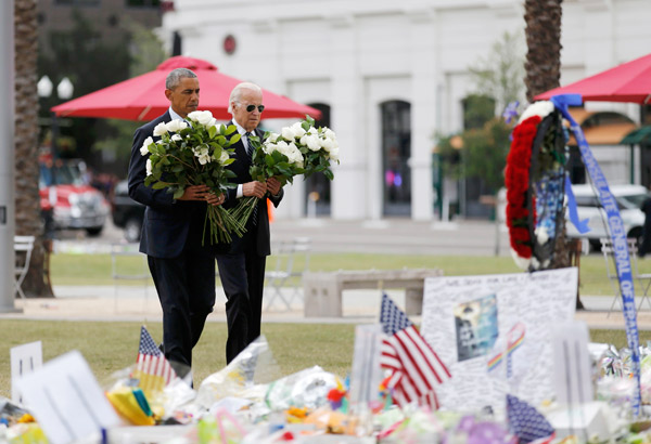 Obama meets massacre survivors, assails homegrown terrorism