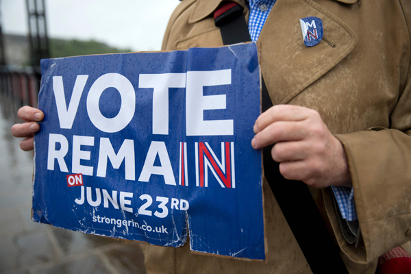 Remain 53 pct, Leave 46 pct - ORB poll on UK's EU referendum