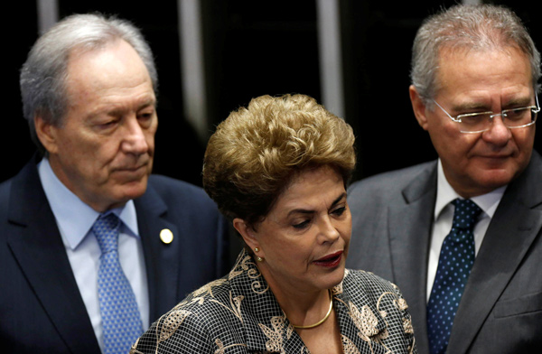 Brazil's Rousseff denounces attempted 'coup' at impeachment hearing