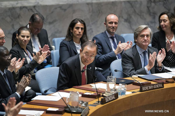 Security Council pays tribute to outgoing UN chief
