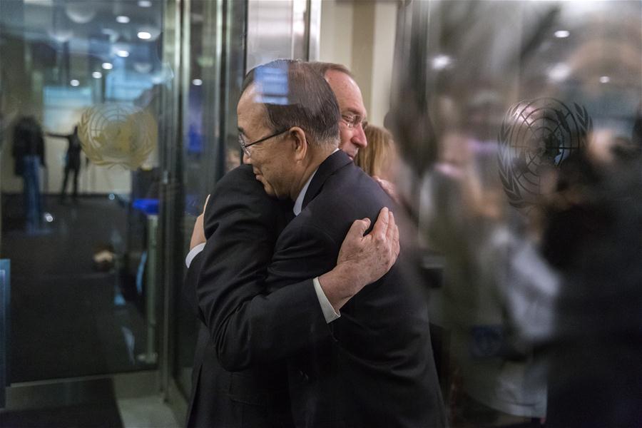 Outgoing Ban Ki-moon bids farewell to UN