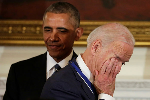 Obama surprises Vice President Biden with Medal of Freedom