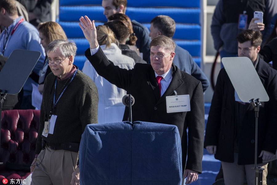 Rehearsal for Trump's inauguration held in Washington