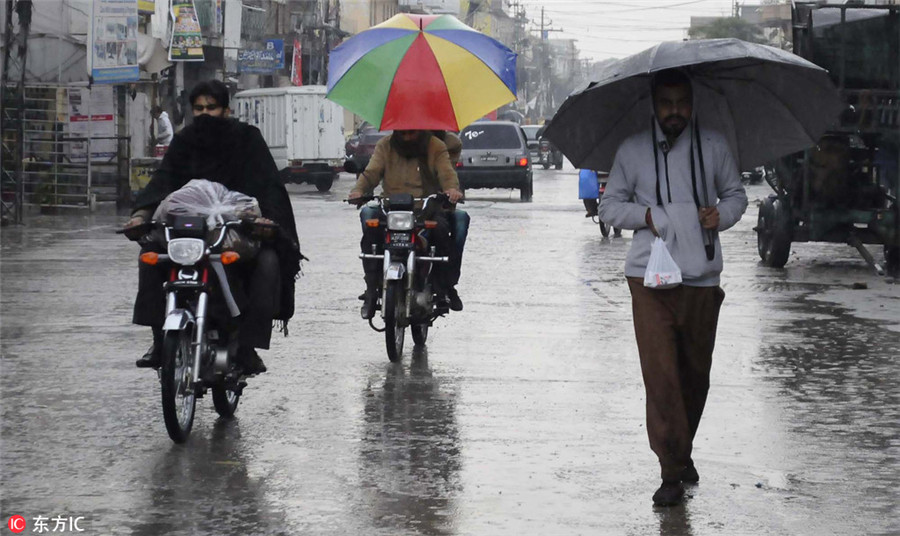 18 killed in rain-triggered accidents in Pakistan